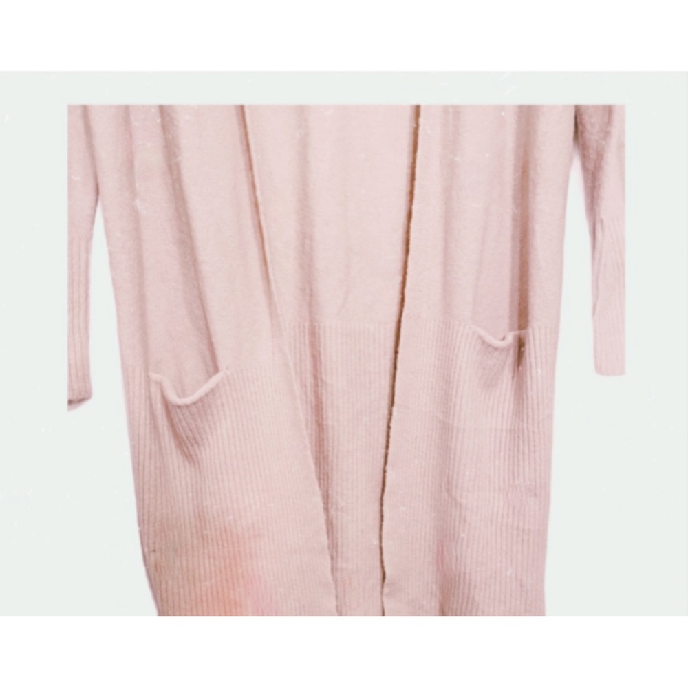 NWT CHELSEA & VIOLET Blush Pink Alpaca Long Sweater - Picture 7 of 11